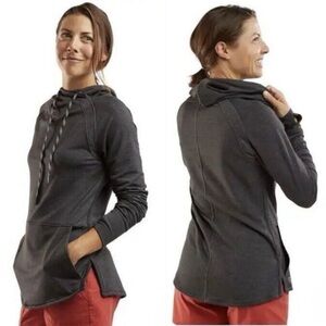 Title Nine Manresa Dark Gray Long Sleeve Thumb
Hole Pullover Hoodie Top XL